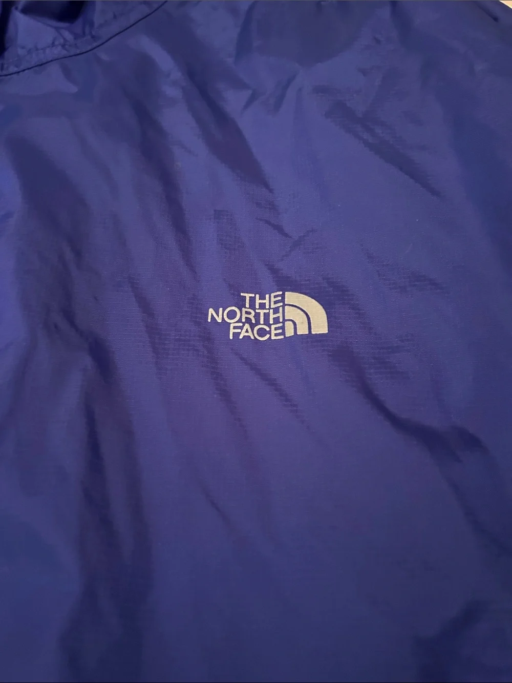 The North Face Men's Royal Blue Hooded Full Zip  Windbreaker Size XL